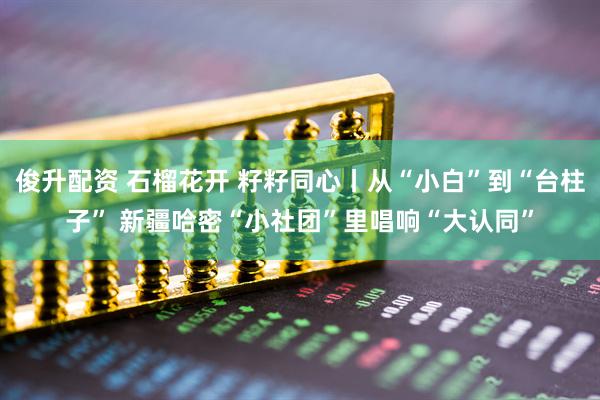 俊升配资 石榴花开 籽籽同心丨从“小白”到“台柱子” 新疆哈密“小社团”里唱响“大认同”